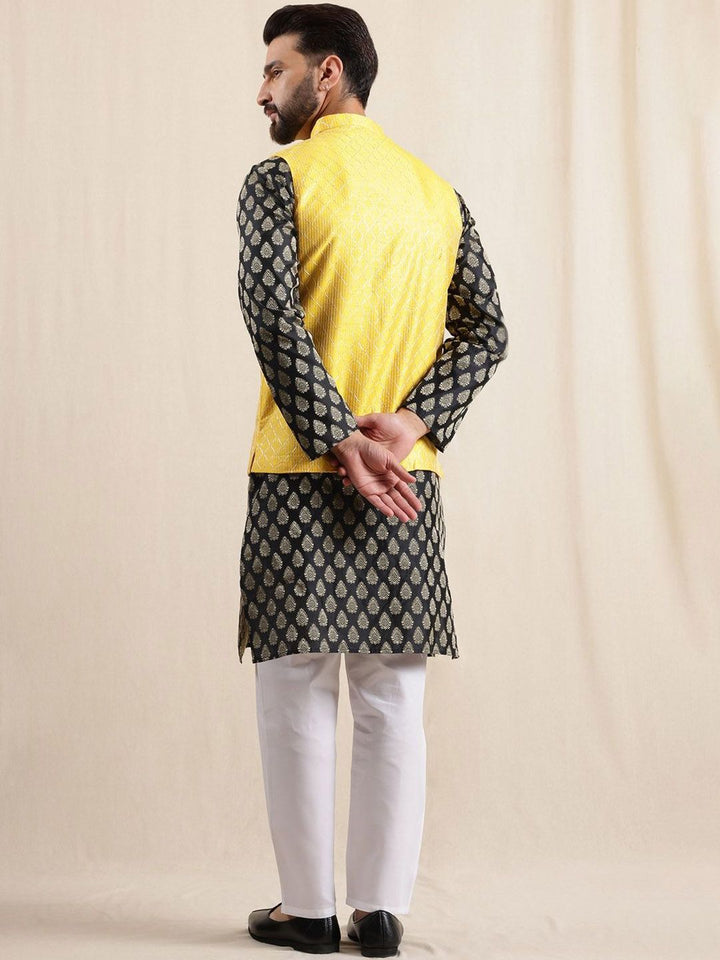 Motif Etnik Anouk Bercetak Kurta Lurus Kolar Mandarin Dengan Piyama