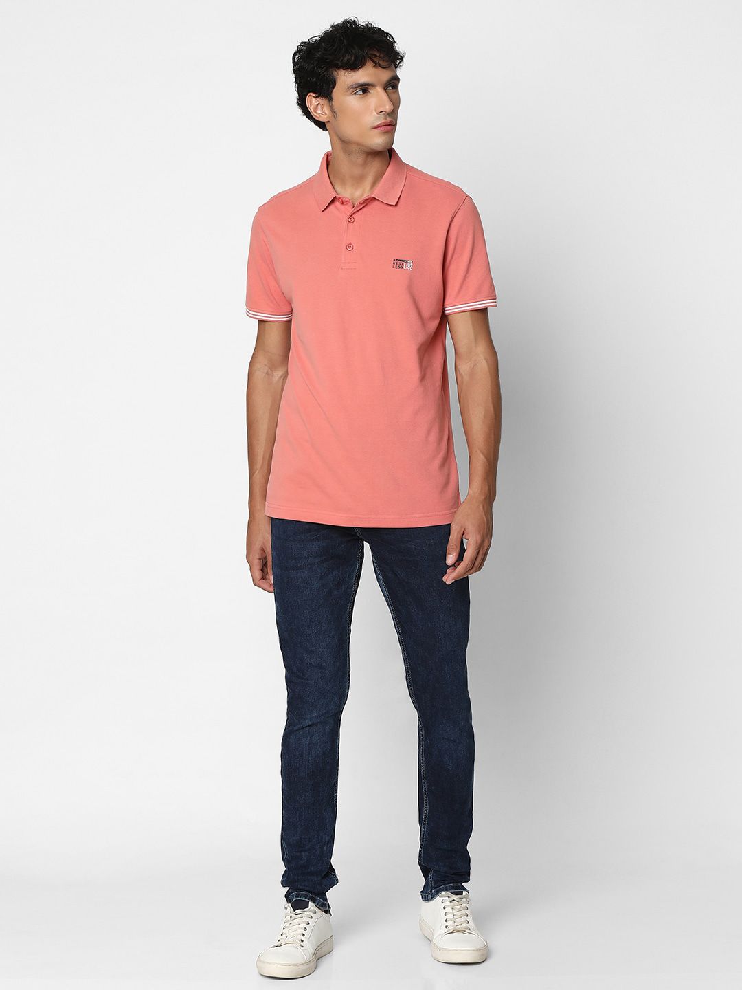 SPYKAR Polo Collar Cotton T-Shirt