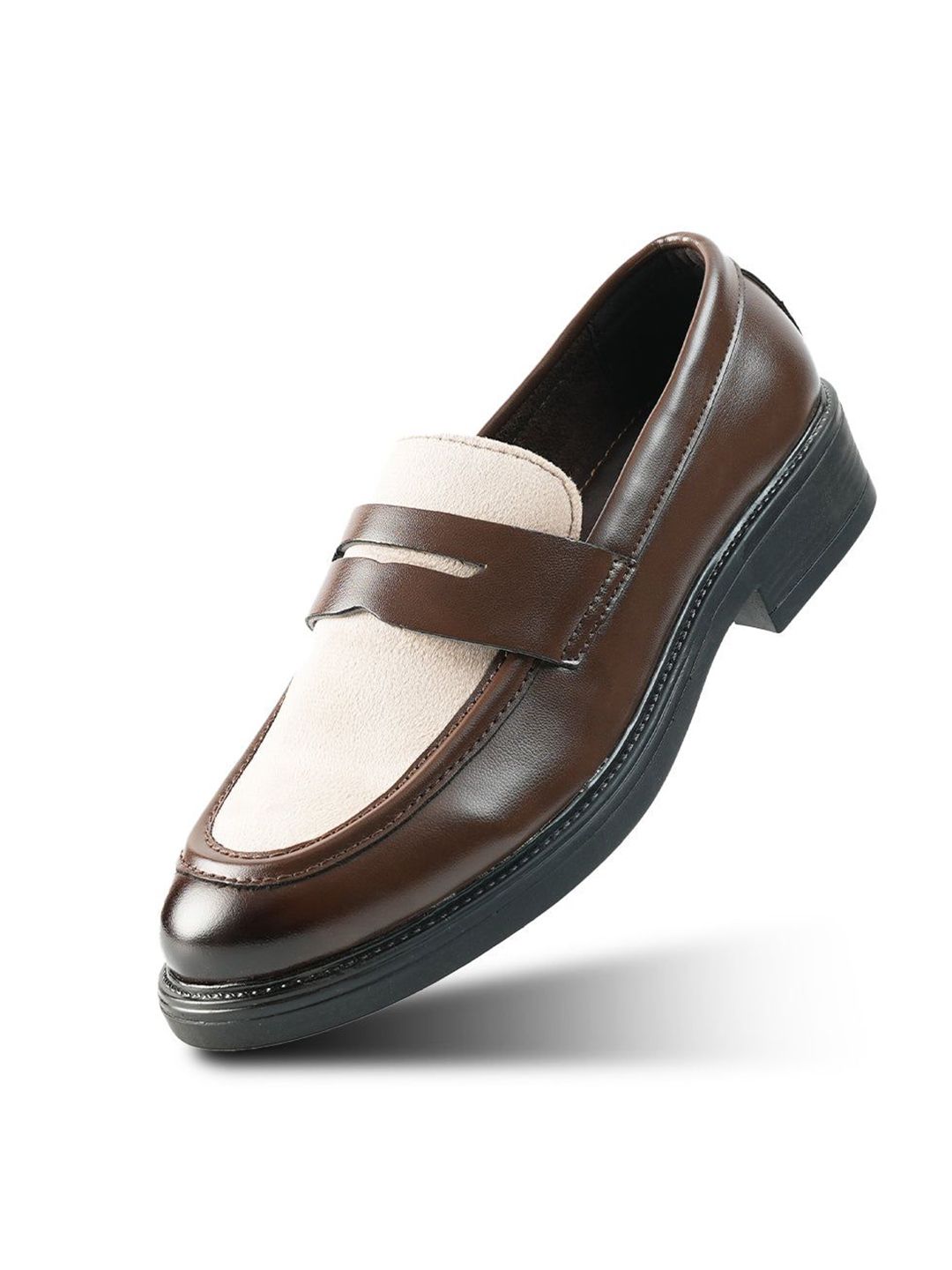 MONKSTORY Cosmopolitan Contrast Penny Loafers