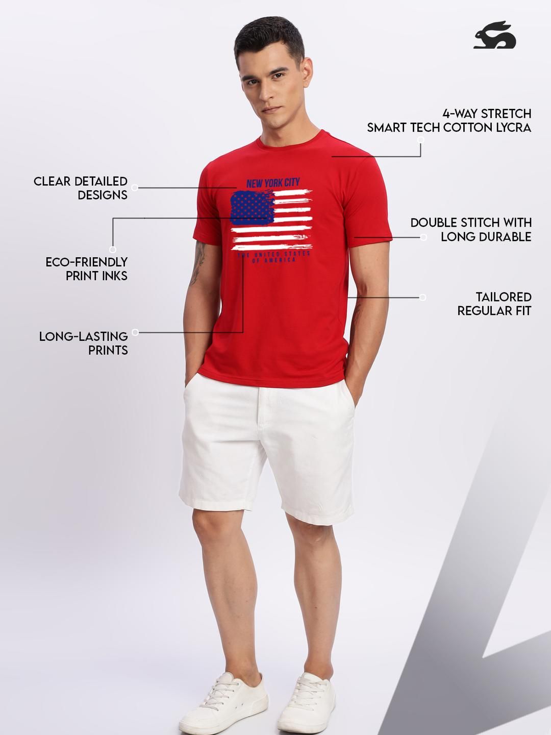 ADRO Men Red Tshirts
