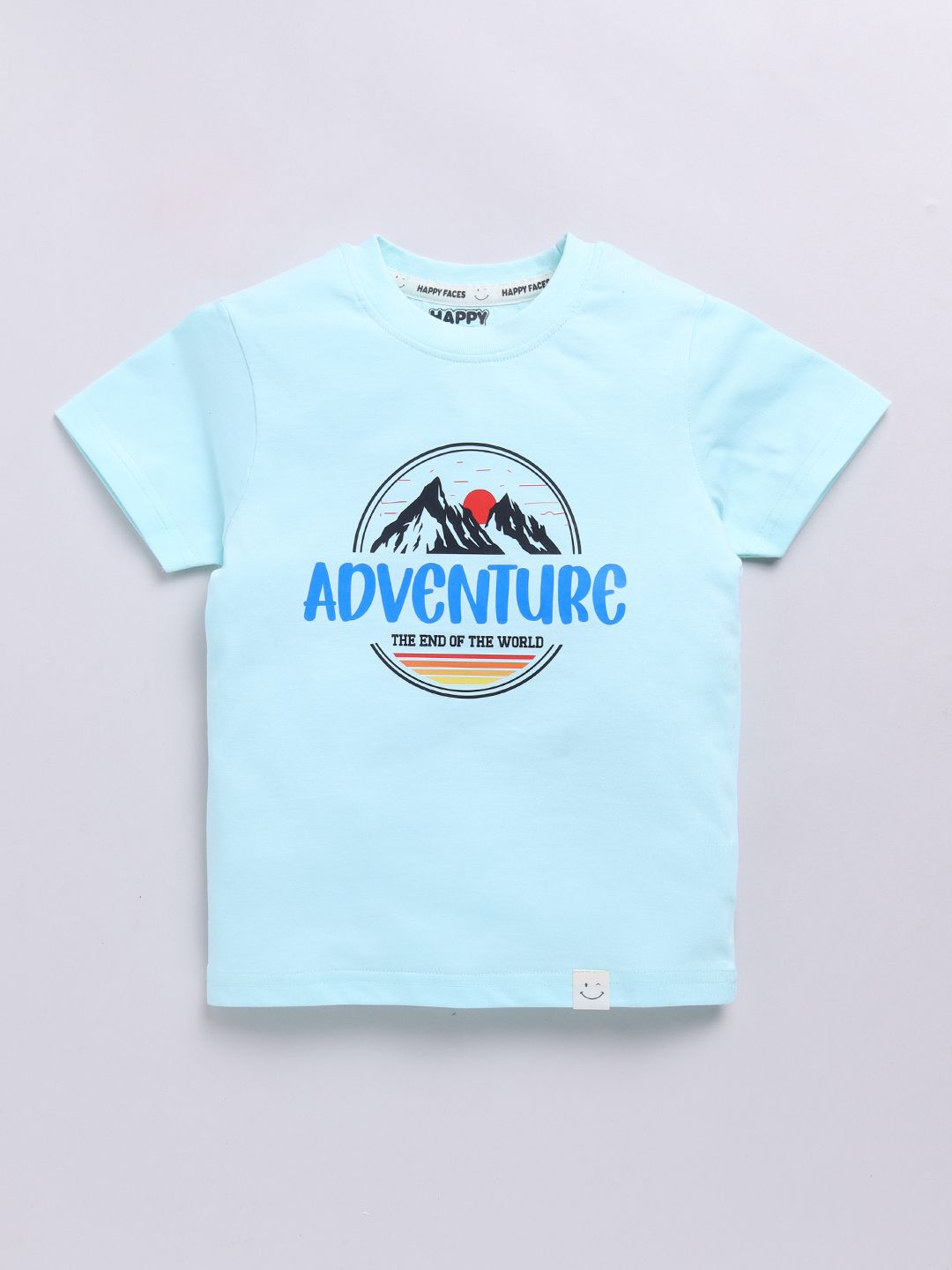 Happy Faces Kids Boys Graphic Printed Pure Cotton T-Shirt