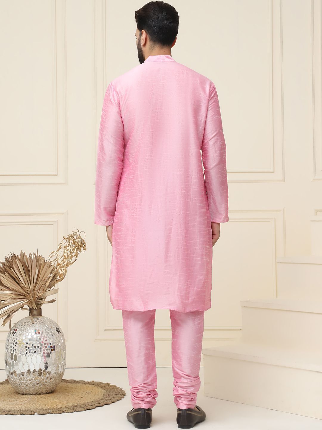 SOJANYA Straight Dupion Silk Kurta with Churidar