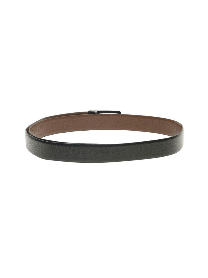 Teakwood Leathers Men Textured Leather Reversible Belt