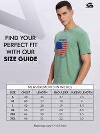 ADRO Men Sea Green Tshirts