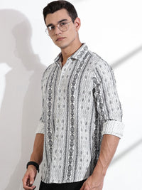 Thomas Scott Men Classic Slim Fit Opaque Casual Shirt