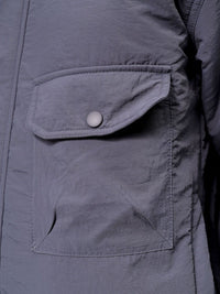 The Indian Garage Co Men Quilted Jacket with Patchwork