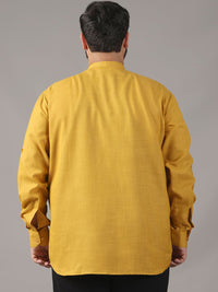 SOJANYA PLUS Size Band Collar Cotton Straight Kurta