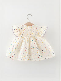 YK Print Peplum Dress