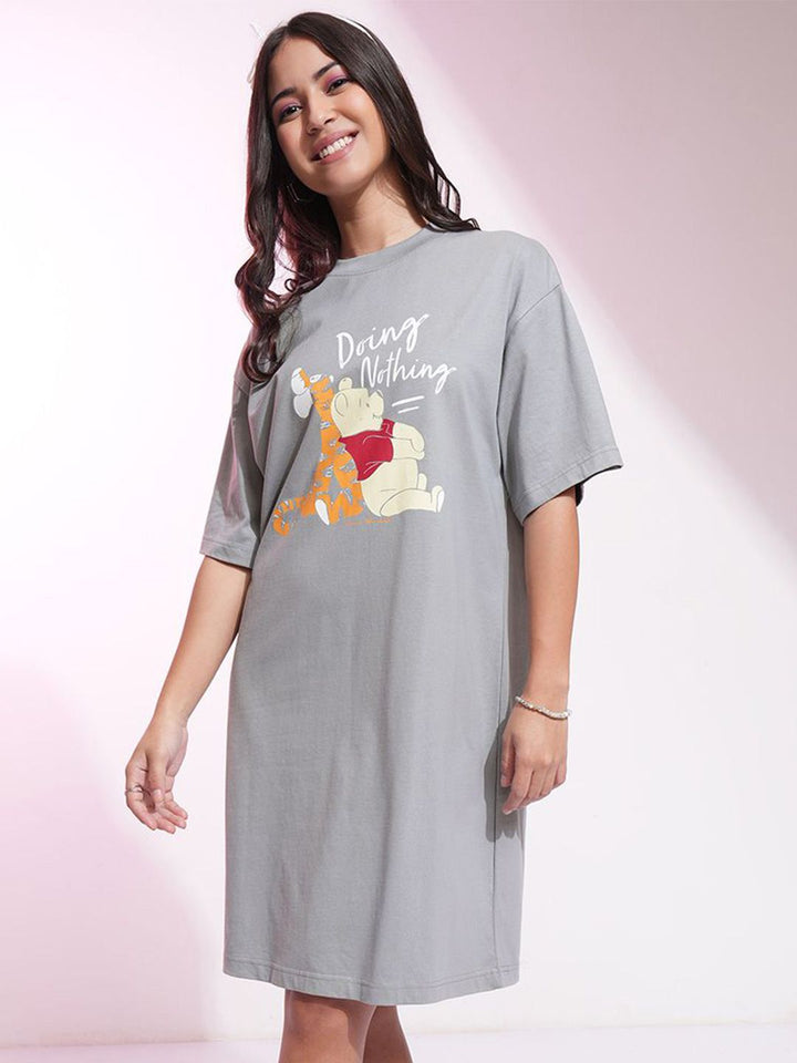 Tokyo Talkies Disney Women Winnie & Tigger Print Mini TShirt Dress
