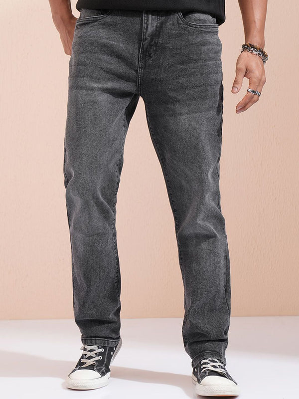 HIGHLANDER Men Straight Fit Light Fade Stretchable Jeans