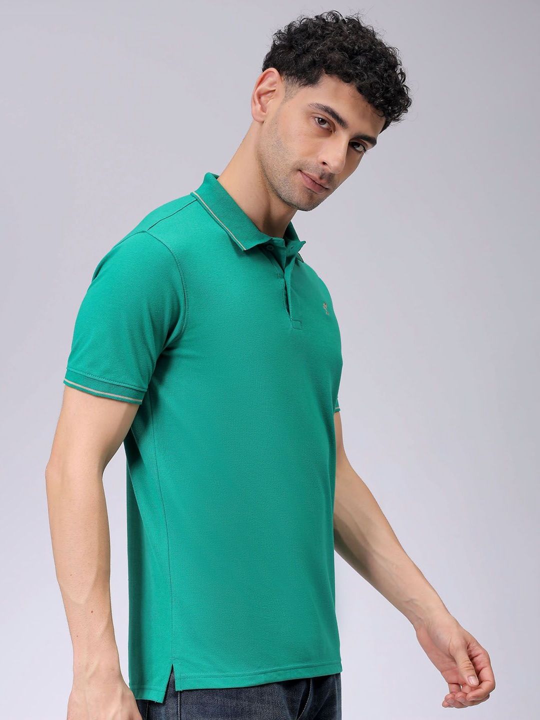 The Indian Garage Co Men Polo Collar T-shirt