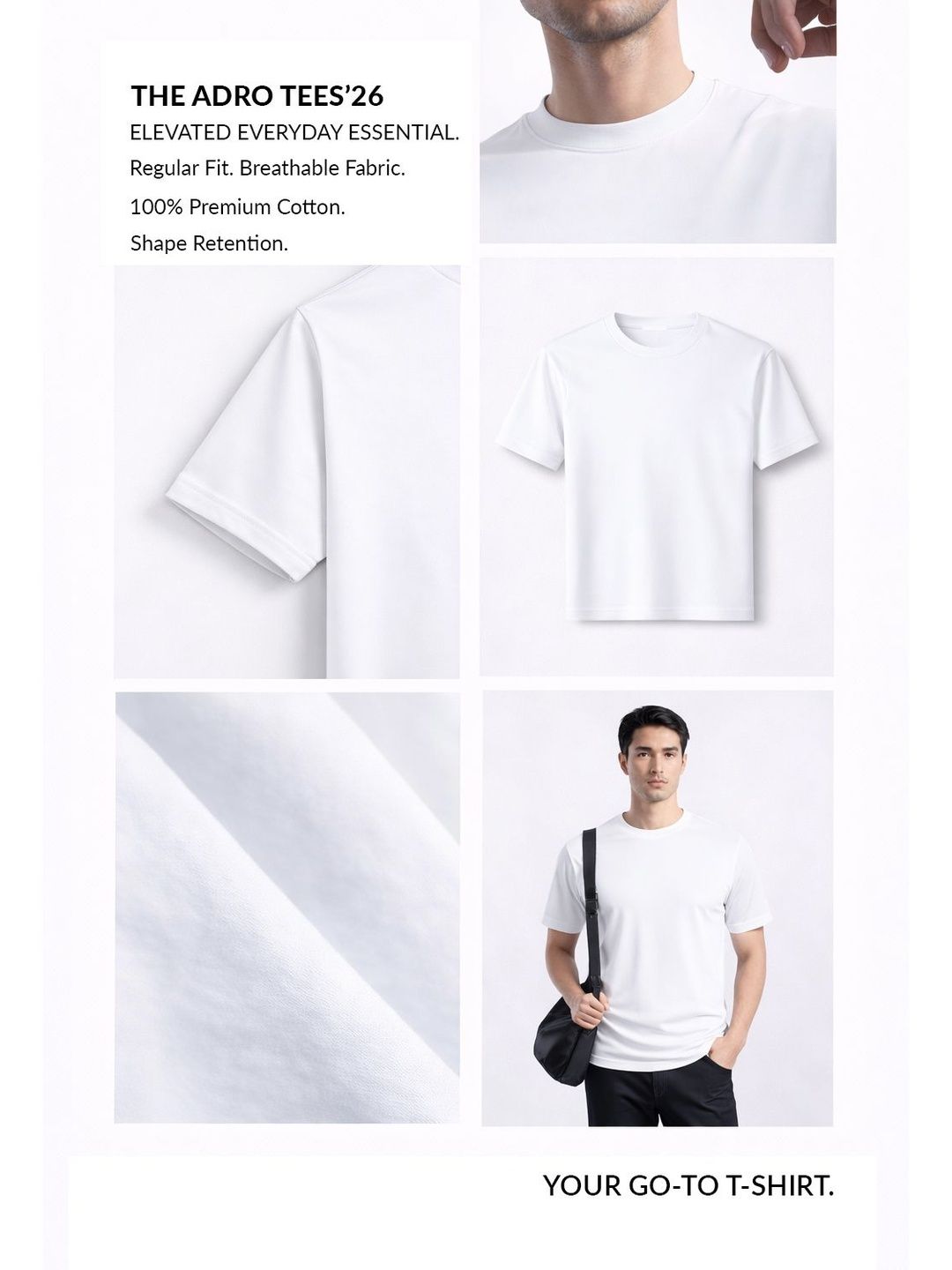 ADRO Men 3 Printed T-shirt