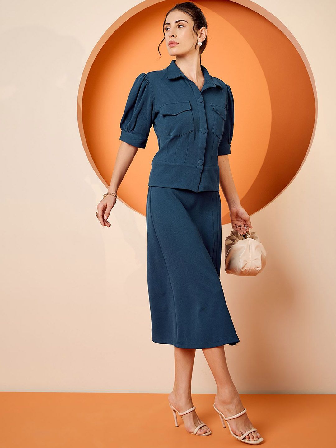 Antheaa Shirt & Skirt Co-Ords