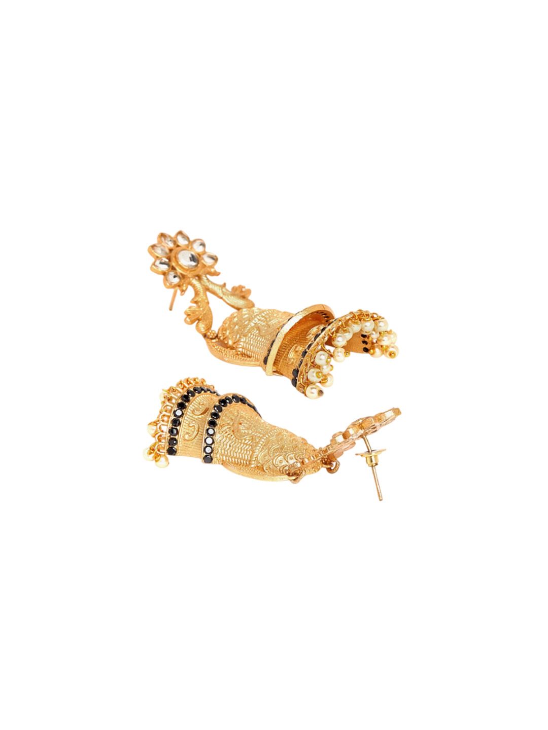 Anting-anting Drop Kontemporari Bersalut Emas Anouk Cubic Zirconia
