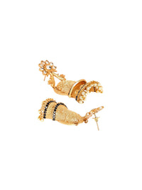 Anting-anting Drop Kontemporari Bersalut Emas Anouk Cubic Zirconia