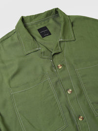 VASTRADO Men Classic Cuban Collar Opaque Oversized Casual Shirt