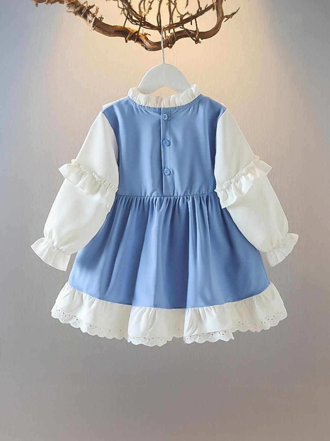 YK Bell Sleeve A-Line Dress