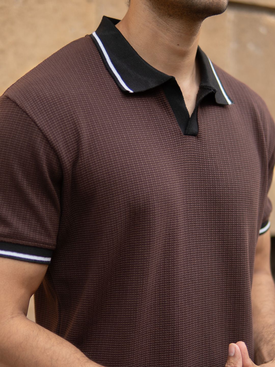 Powerlook Men Polo Collar T-shirt