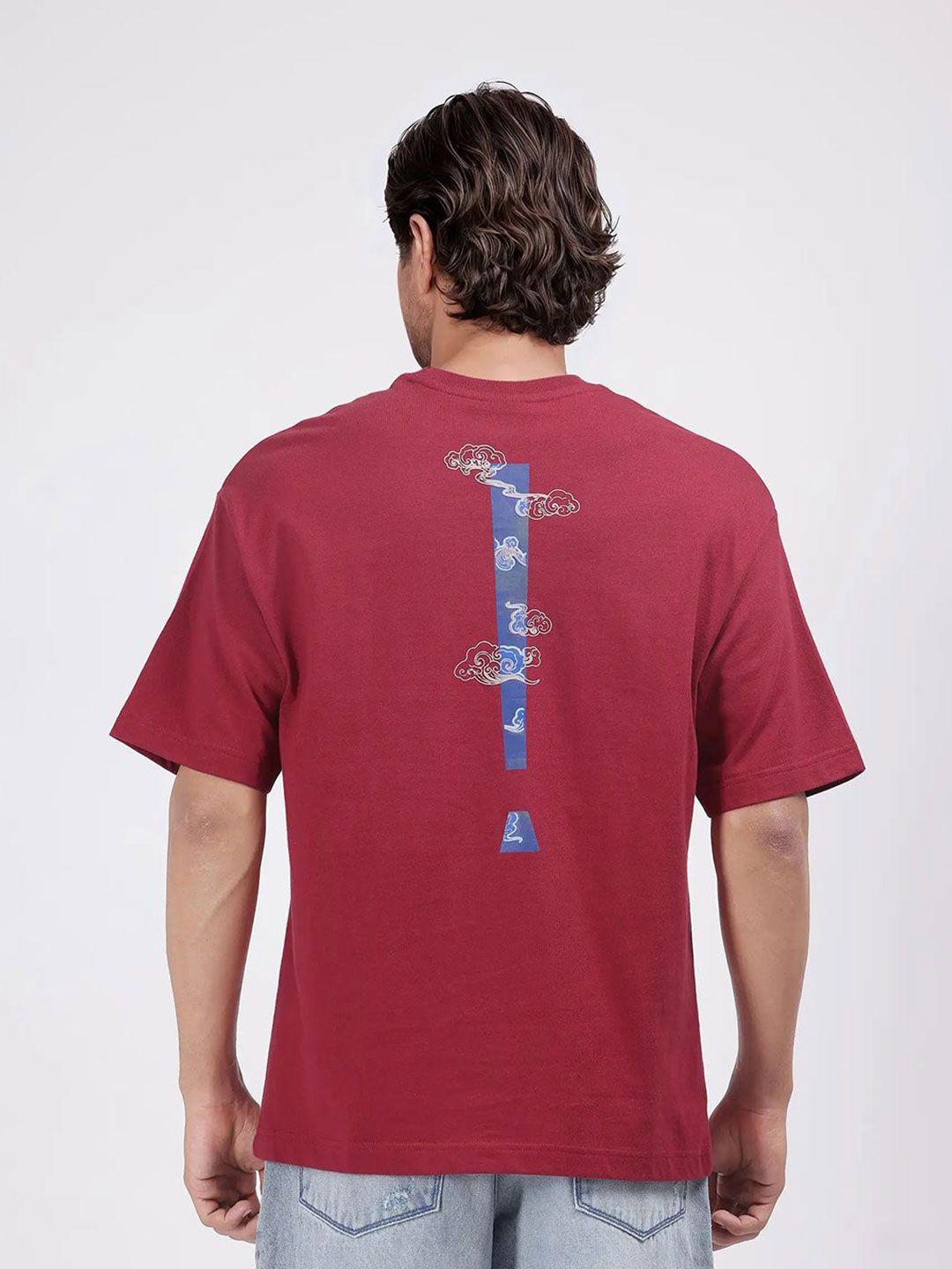 RARE RABBIT Men Printed Applique T-shirt