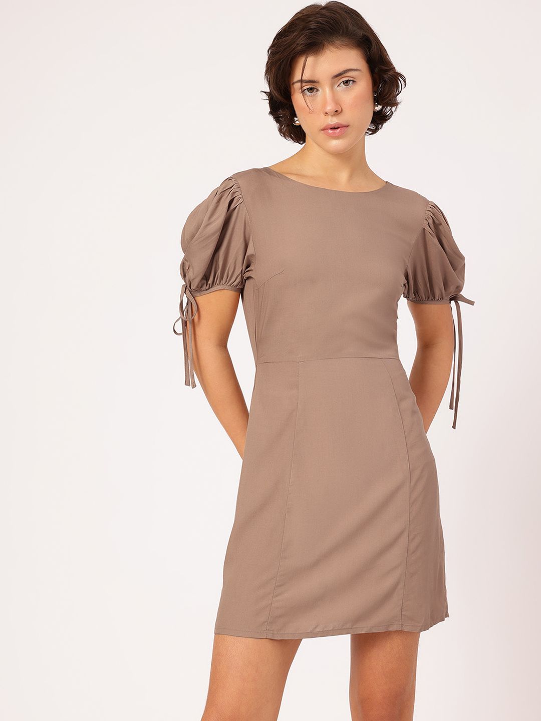 DressBerry Tie-Up Detail Mini Dress