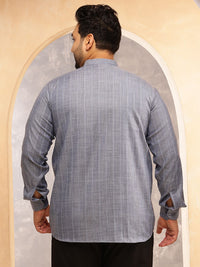 SOJANYA PLUS Kurta Lurus Berjalur Lelaki