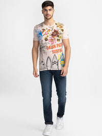 Being Human Floral Printed Round Neck T-shirt