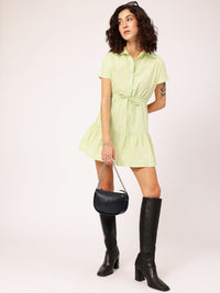 DressBerry Girly Glam Tie-Up Waist A-Line Mini Dress