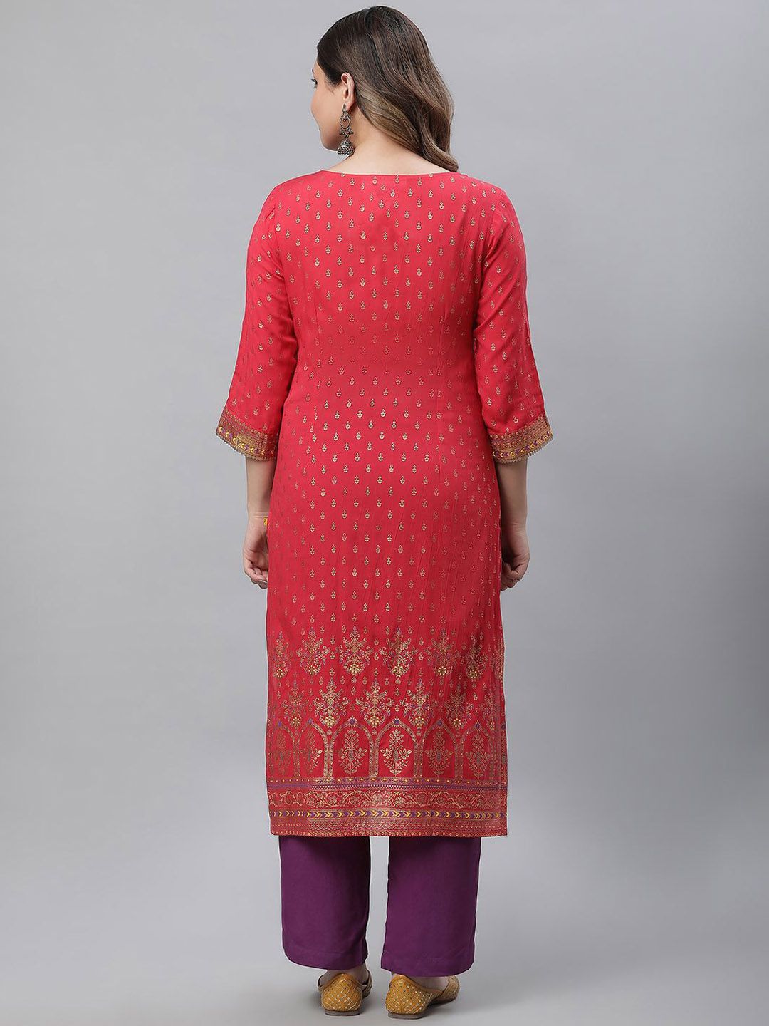 AURELIA Women Geometric Printed Kurta
