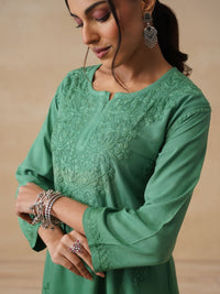 House of Chikankari Women Embroidered Chikankari Kurta