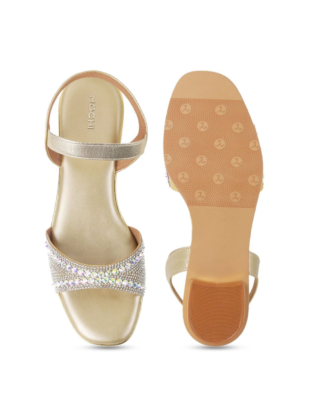 Mochi Women Embellished Block Heel Sandals