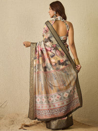 Saree mall Zari Organza Sungudi Sarees