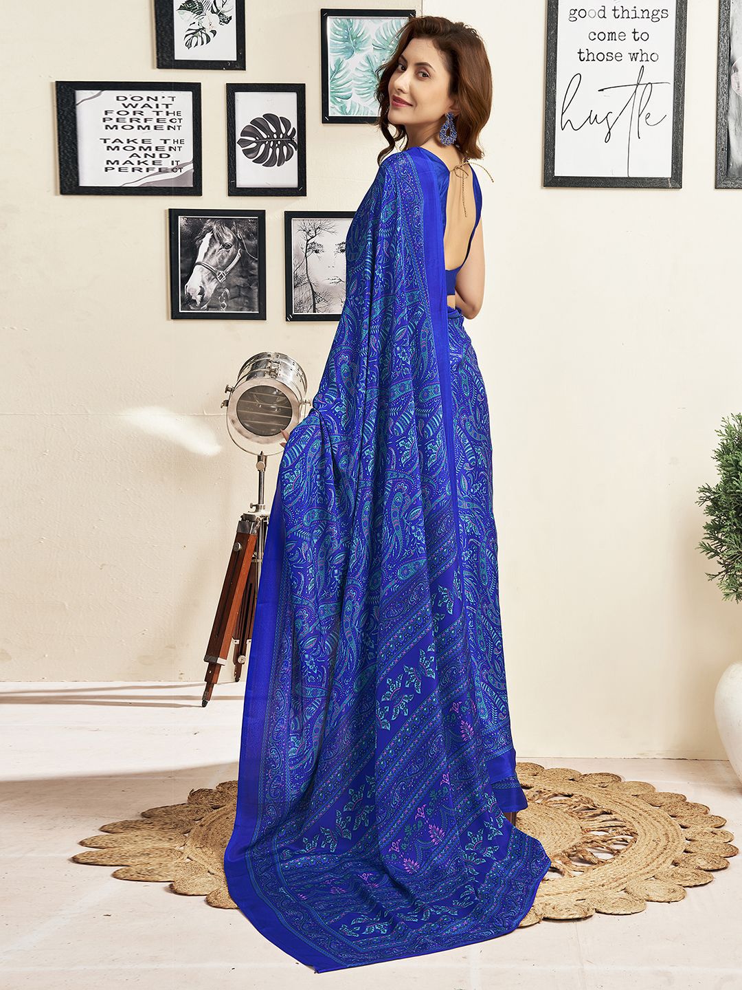 KALINI Paisley Dabu Saree
