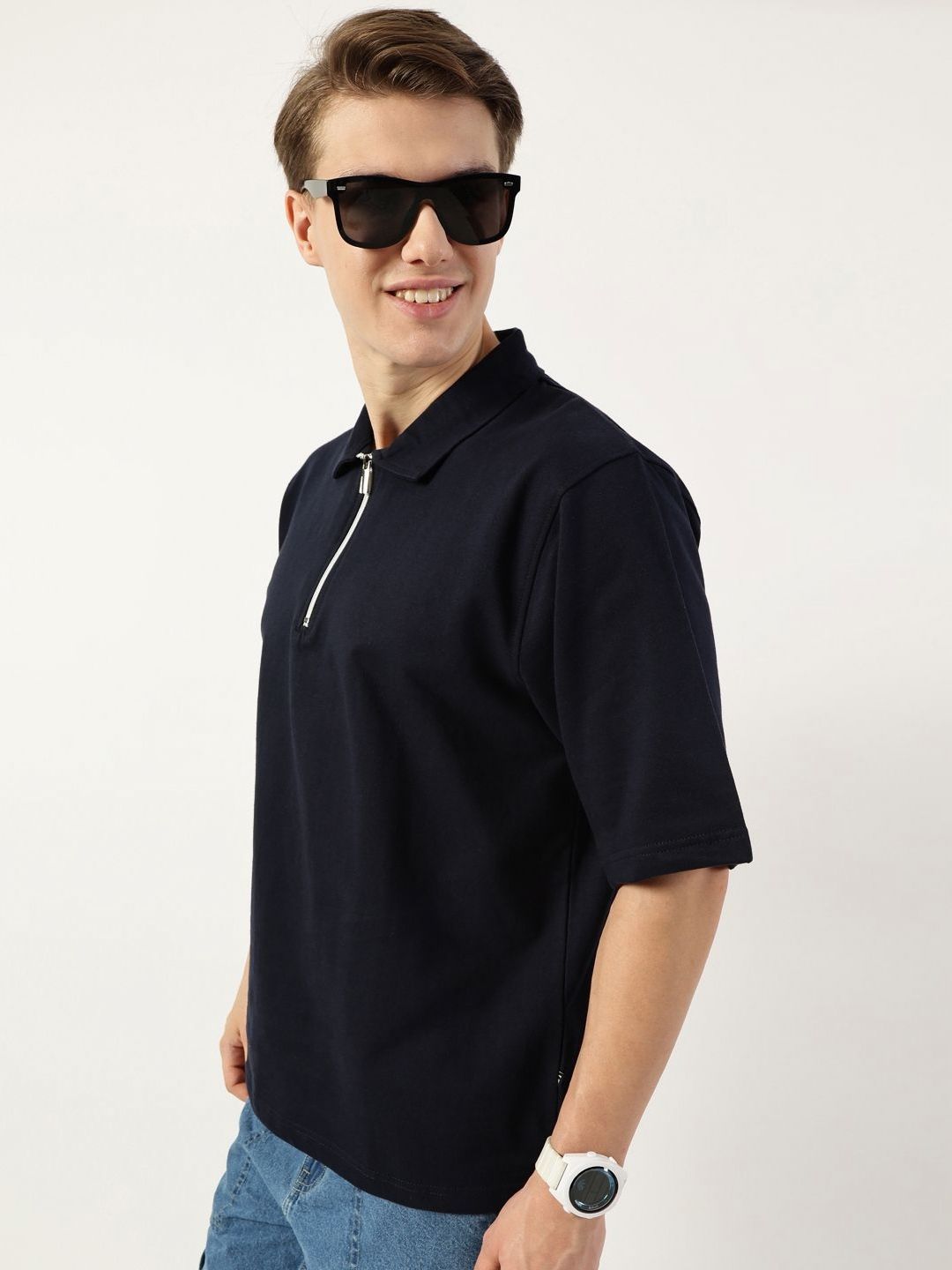 Thomas Scott Men Polo Collar Bio Finish T-shirt