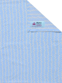Myntra Elegant Homes Blue 300 TC King Bedsheet with 2 Pillow Covers