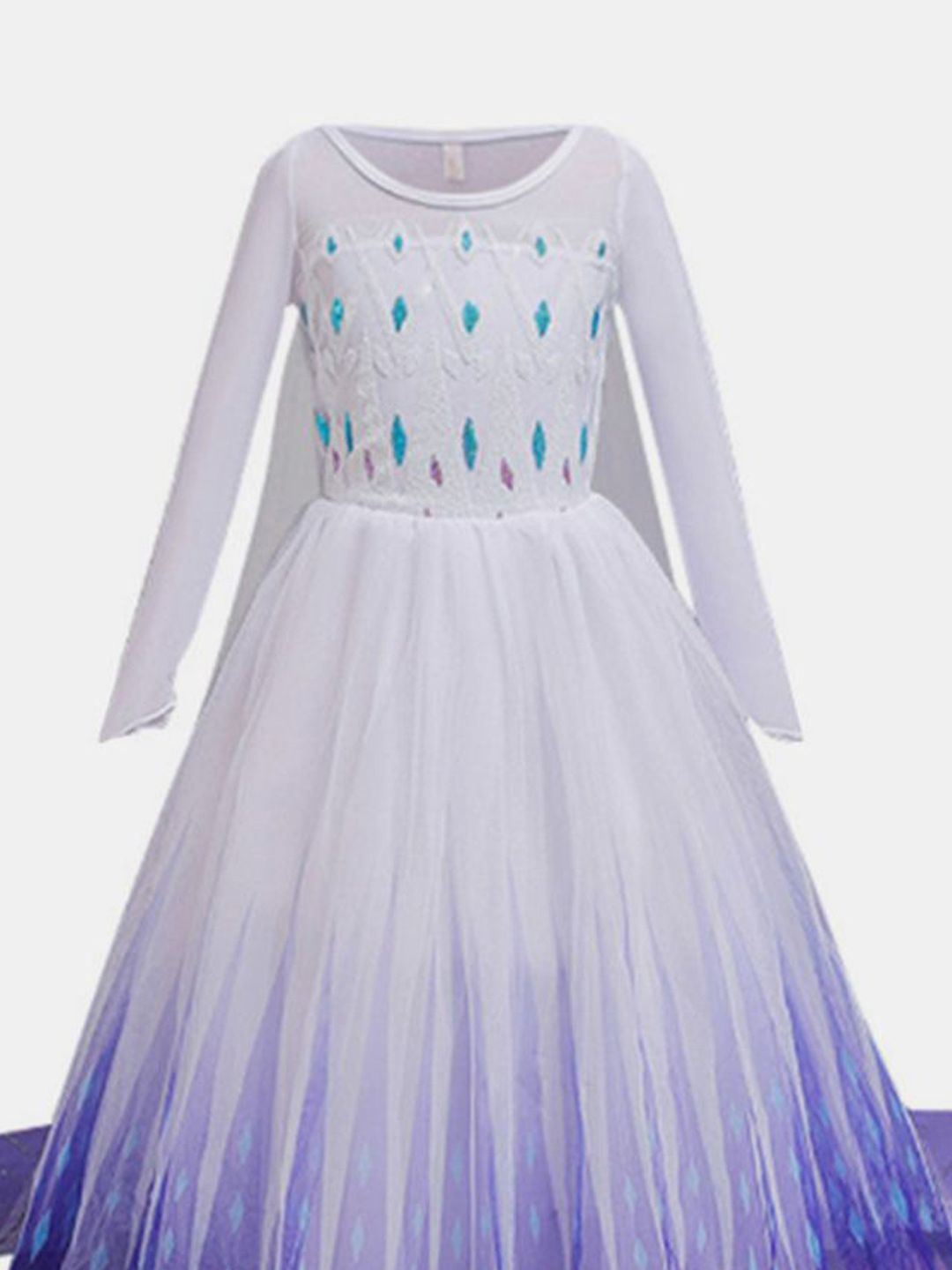 YK Girls Embellished Fit & Flare Maxi Dress