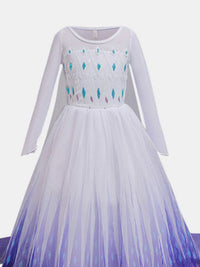 YK Girls Embellished Fit & Flare Maxi Dress