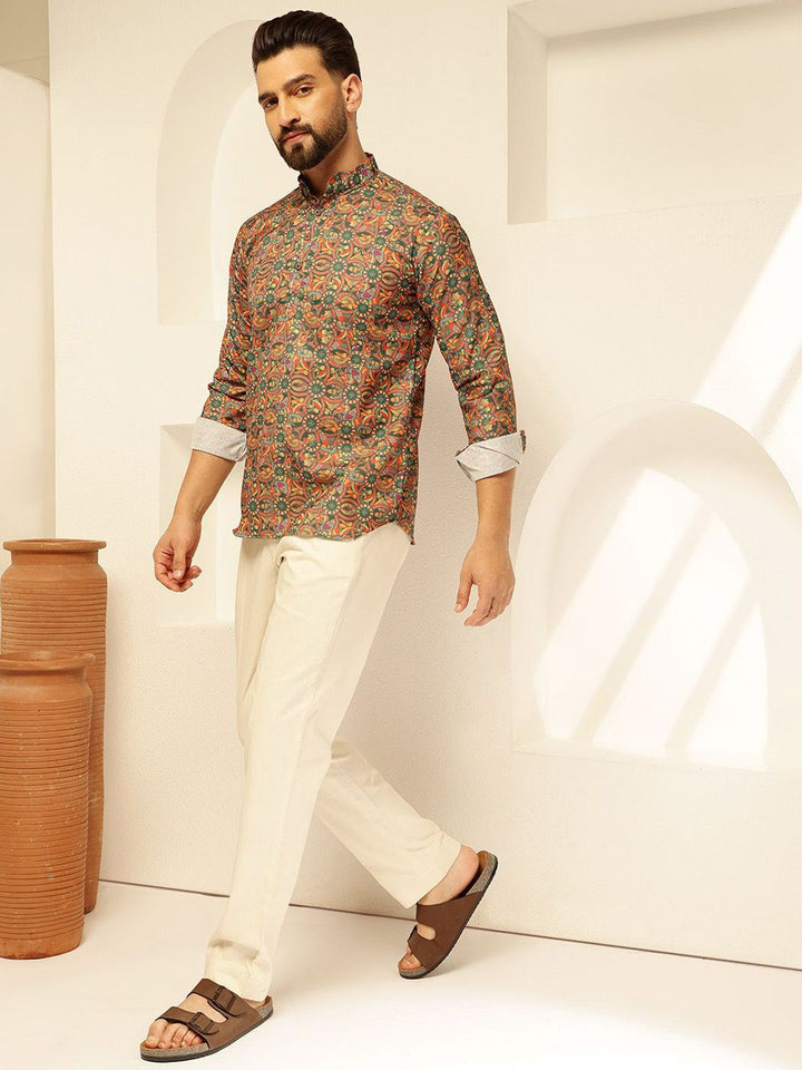 SOJANYA Quirky Printed Cotton Straight Kurta