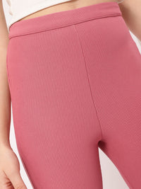 DressBerry Women Diva Down Self Striped Trousers