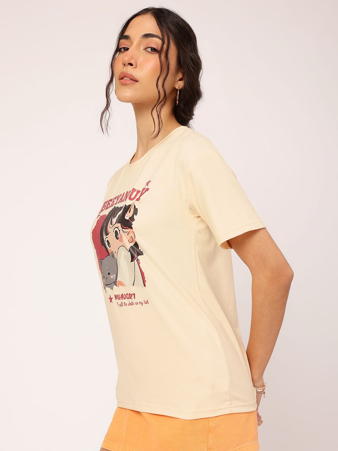 DressBerry Easy Breezy Cartoon Craze Printed Tee