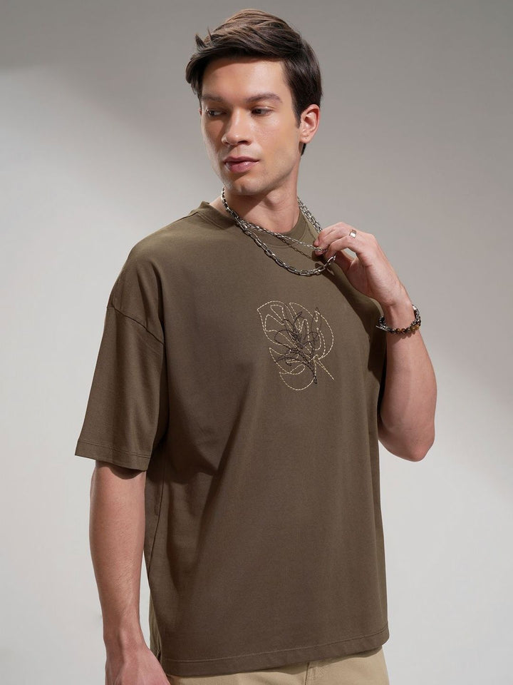 HIGHLANDER Men Drop-Shoulder Sleeves T-shirt