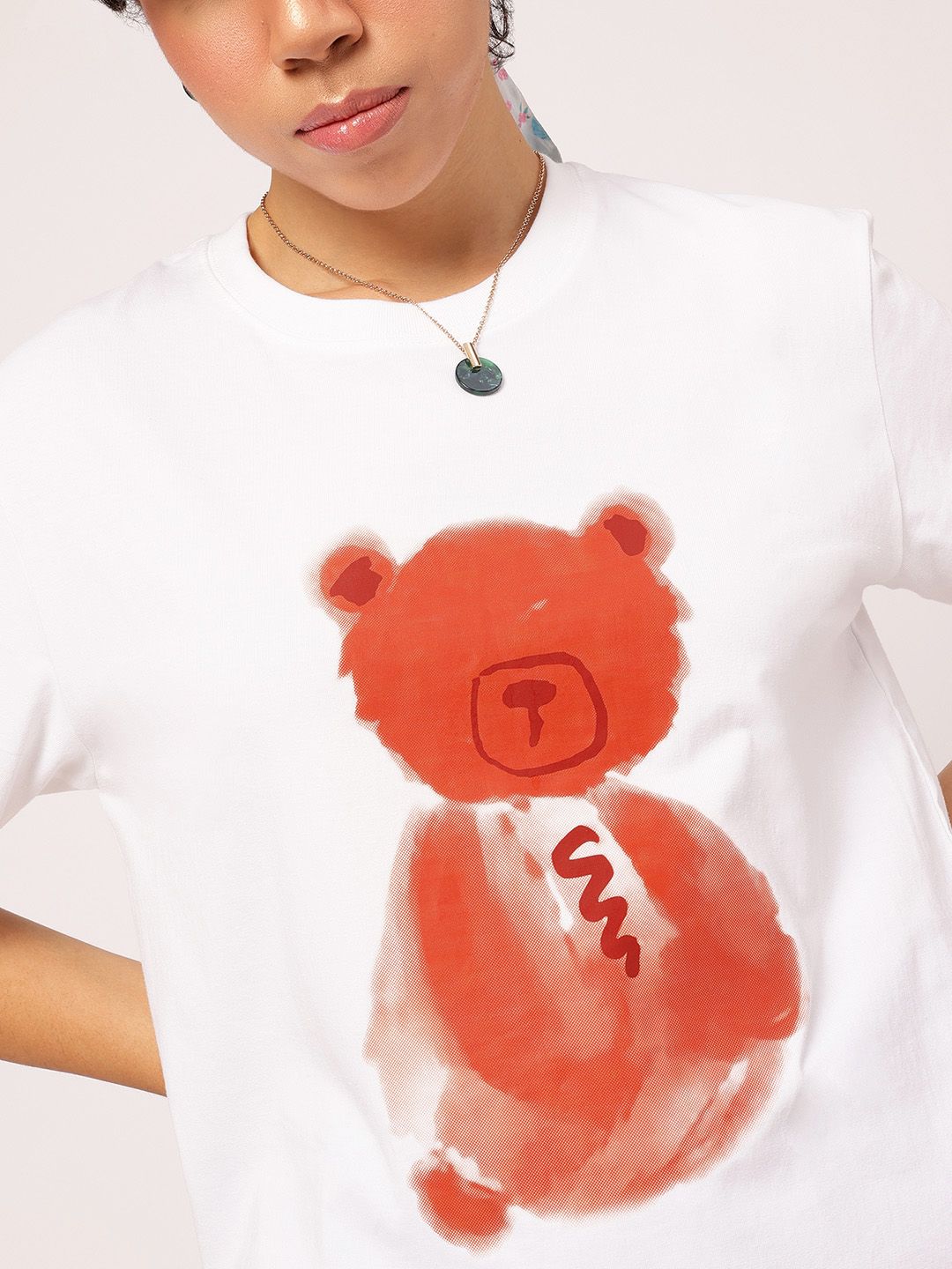 DressBerry Doll-Like Darling Printed Relaxed Fit T-shirt