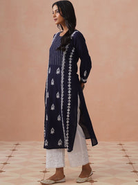 House of Chikankari Women Embroidered Thread Work Kurta