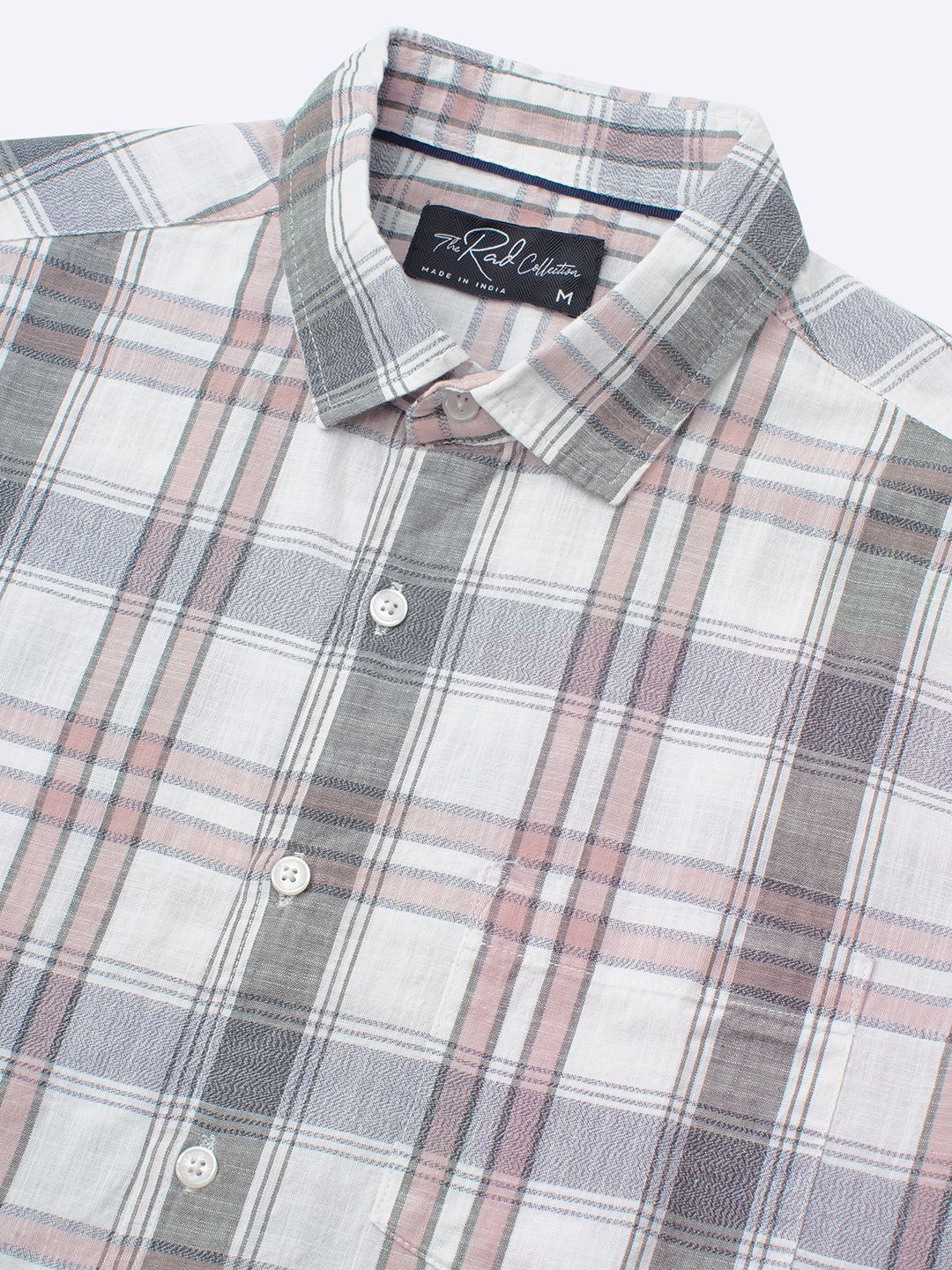 VASTRADO Classic Checked Slim Fit Pure Cotton Casual Shirt