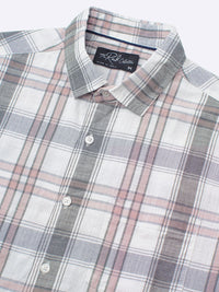 VASTRADO Classic Checked Slim Fit Pure Cotton Casual Shirt