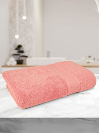 MYTRIDENT Coral Cotton 500 GSM Bath Towel