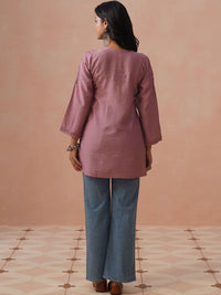 Rumah Wanita Chikankari Sulam Kurta Chikankari