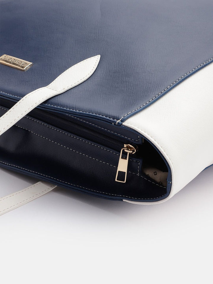 DressBerry Colourblocked Structured Shoulder Bag