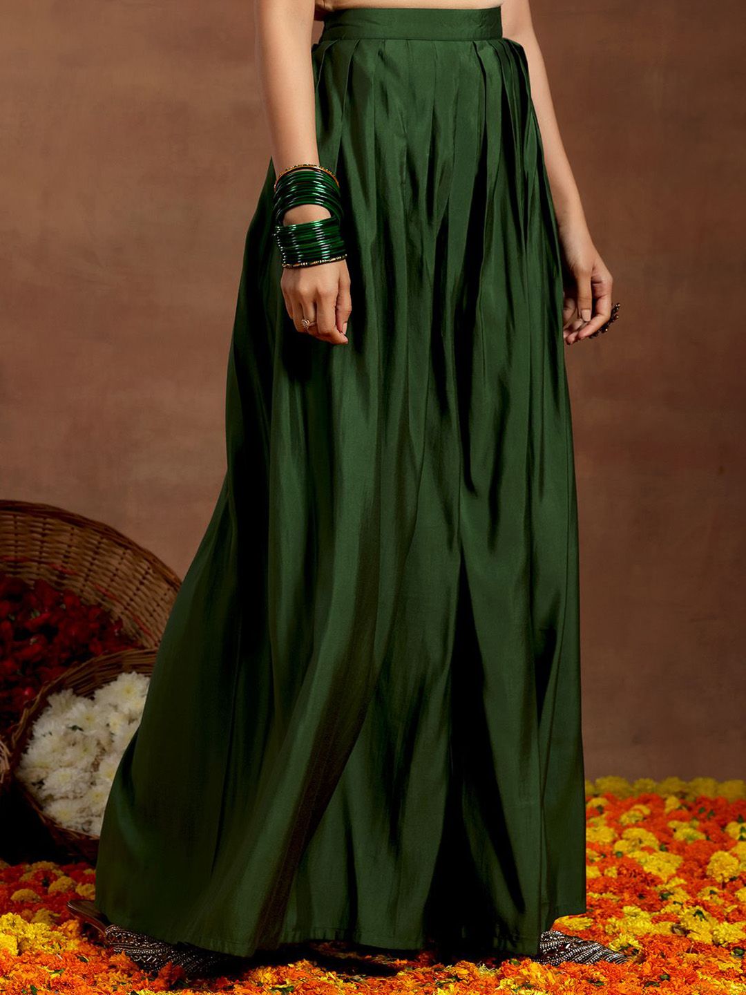 Libas Boat Neck Sleeveless Straight Kurta With Palazzo & Dupatta