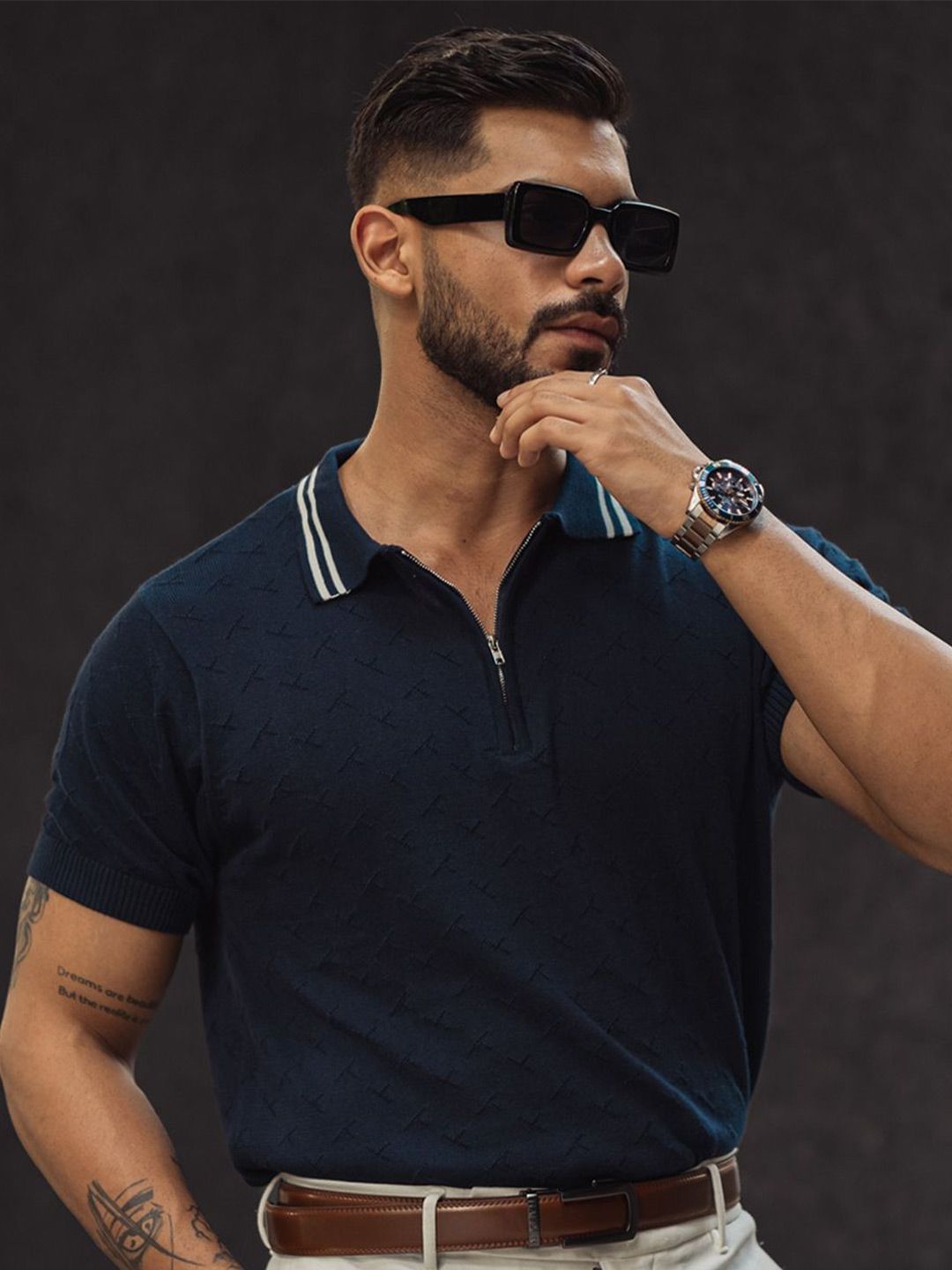 Powerlook Men Polo Collar T-shirt