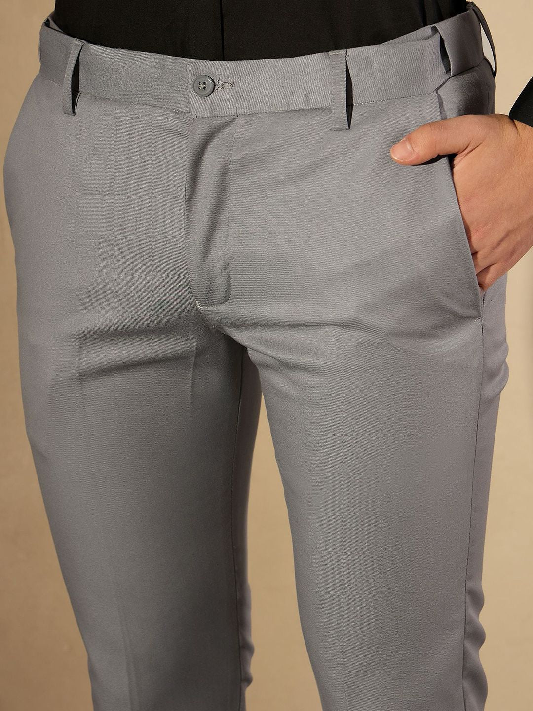 DENNISON Men Autofit Flexi waist Tapered Fit Trouser